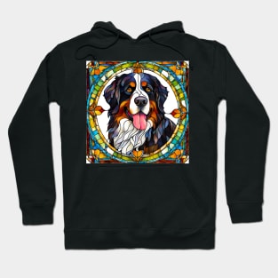 Stained Glass Saint Bernard Hoodie